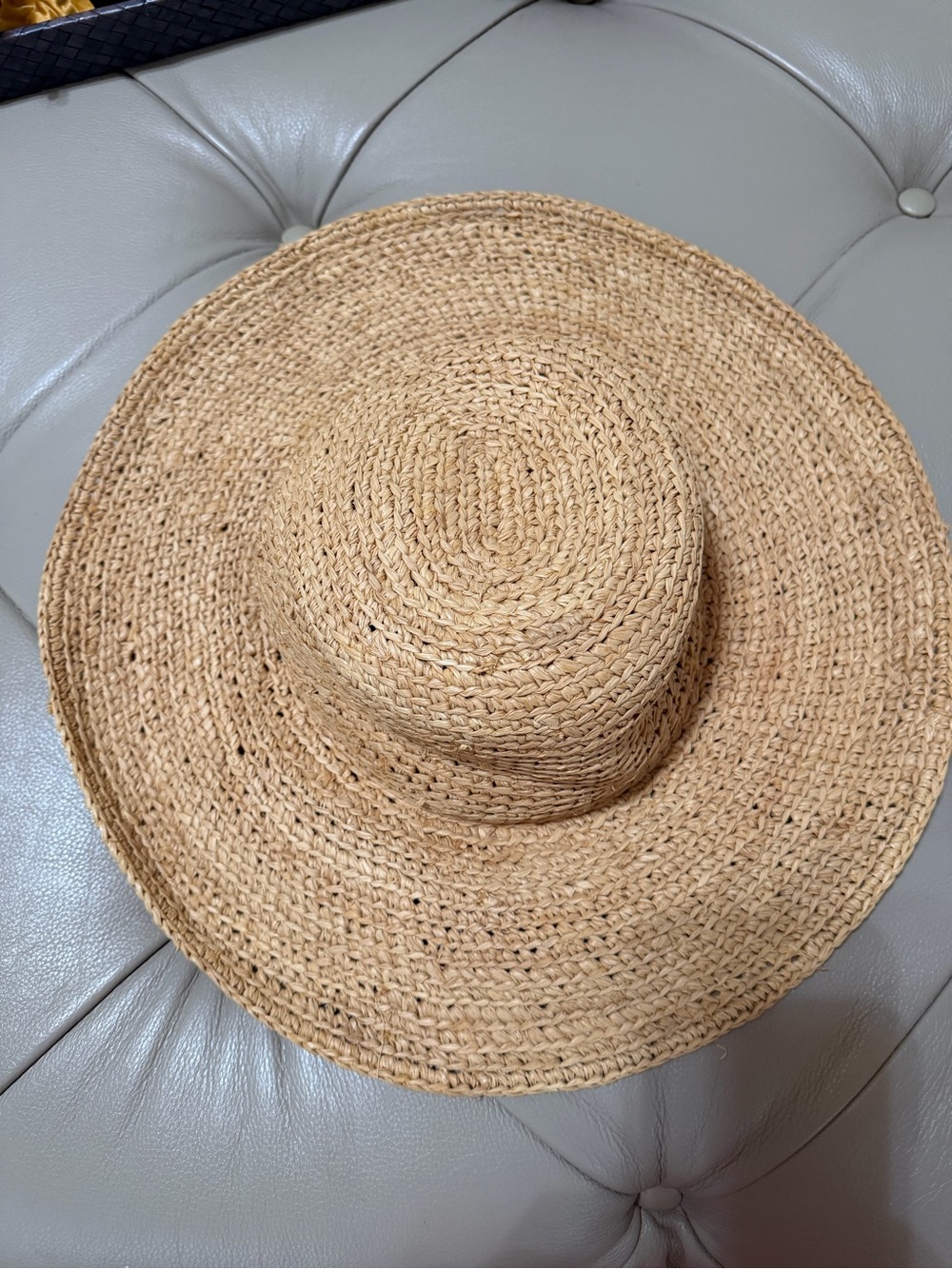 Jams World Natural Straw Wide-Brim Sun Hat